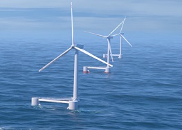 Principle Power Wind Float Seascape, photo credit Ocean Power Technologies